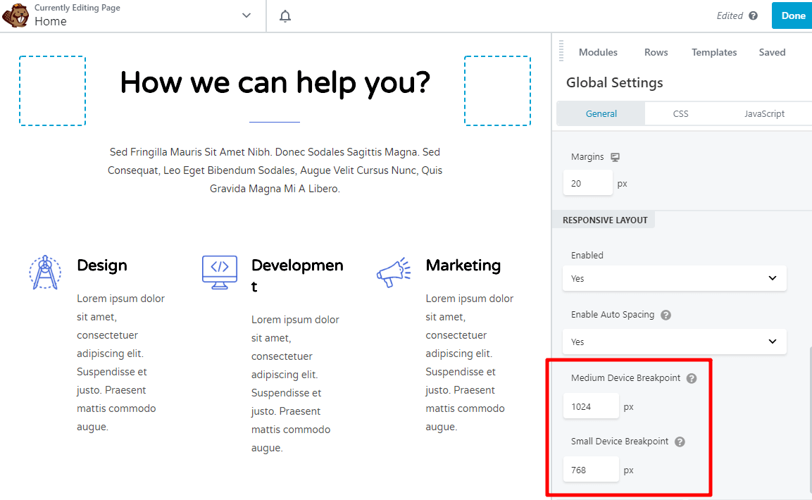 Elementor Vs Beaver Builder: A Detailed Page Builder Comparison breakpoints