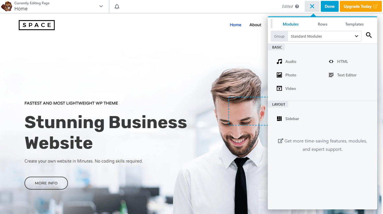 Elementor Vs Beaver Builder: A Detailed Page Builder Comparison adding a module