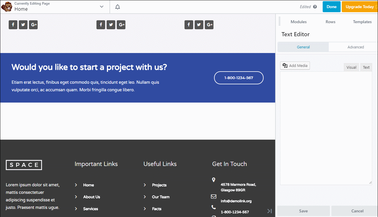Elementor Vs Beaver Builder: A Detailed Page Builder Comparison inline editing