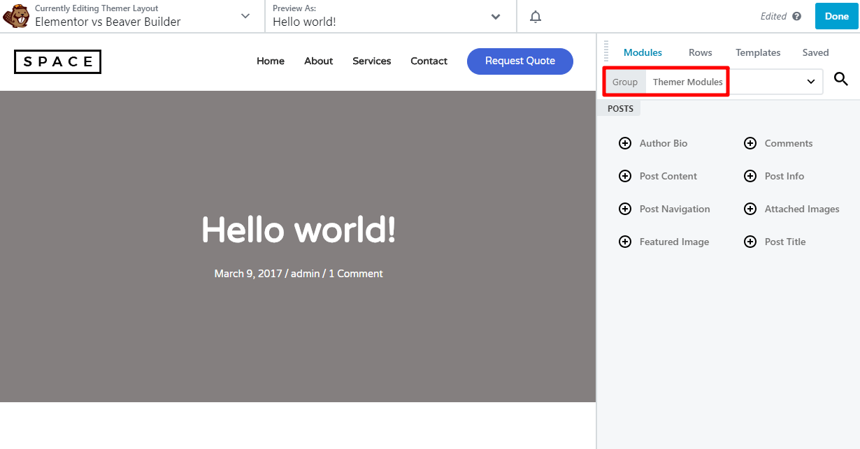 Elementor Vs Beaver Builder: A Detailed Page Builder Comparison theme modules
