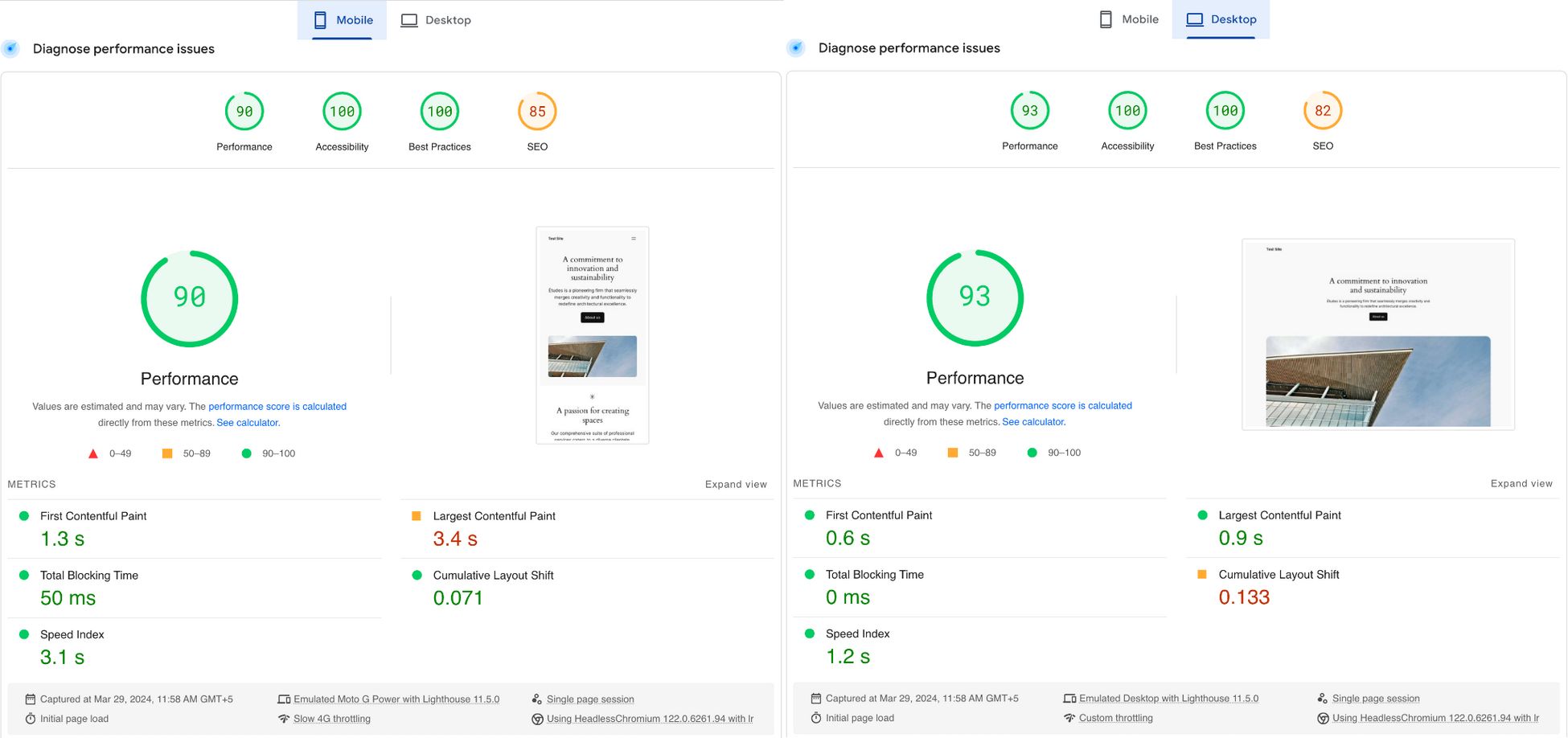 Divi vs Elementor: Which One is King of the Page Builders? fresh wordpress site speed test