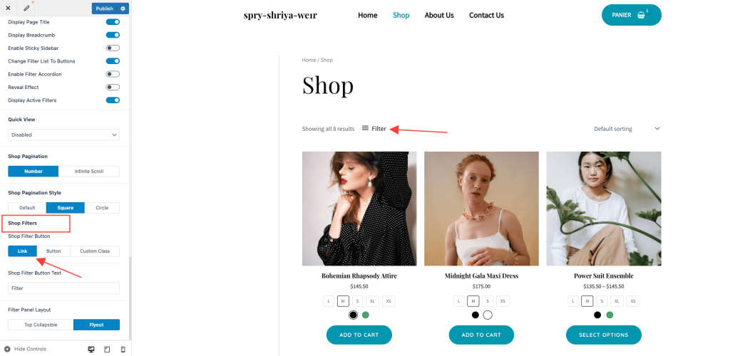 Off-Canvas Sidebar for WooCommerce Shop Page Astra-Shop-filters0-link