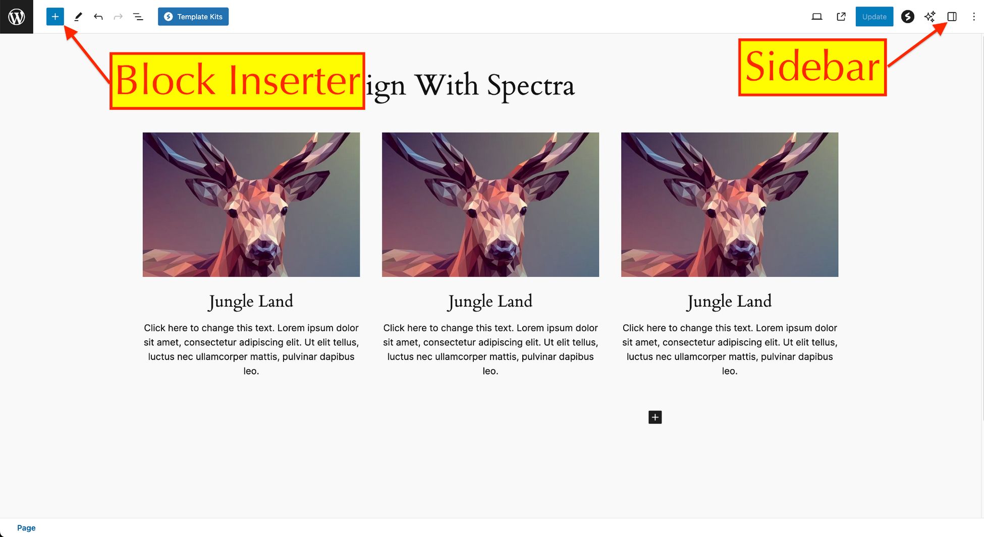 Divi vs Elementor: Which One is King of the Page Builders? spectra distraction free interface