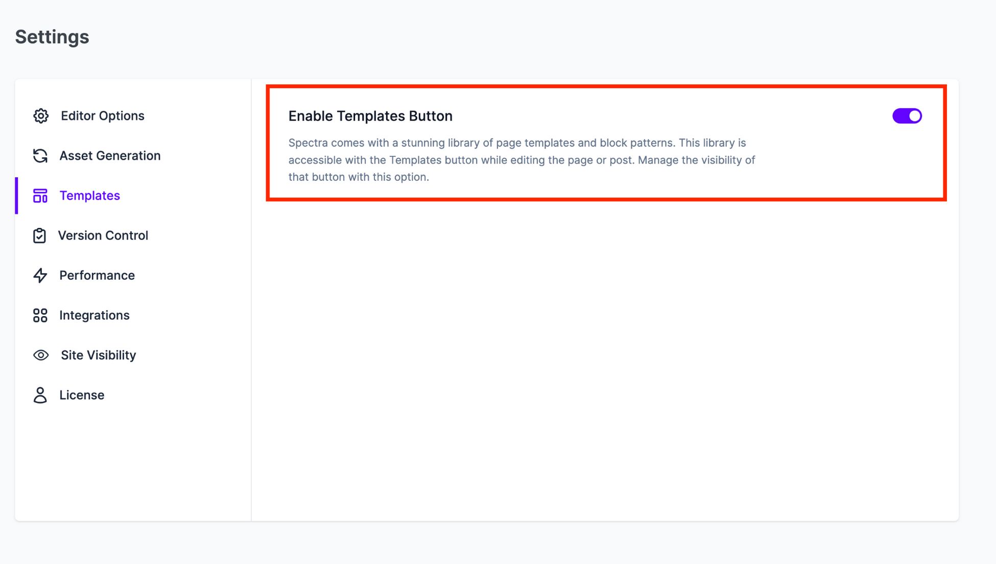 Divi vs Elementor: Which One is King of the Page Builders? spectra enable template library option