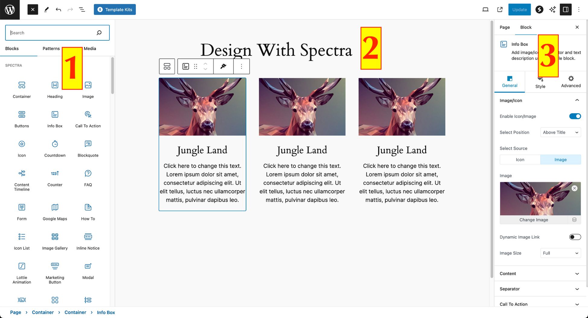 Divi vs Elementor: Which One is King of the Page Builders? spectra page builder interface