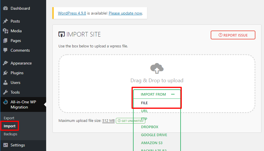 How To Create a Library of Website Templates Import