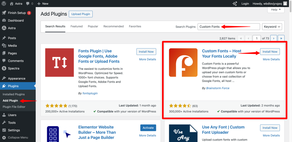 How to Add Custom Fonts in Astra? Custom Fonts Plugin 1024x501