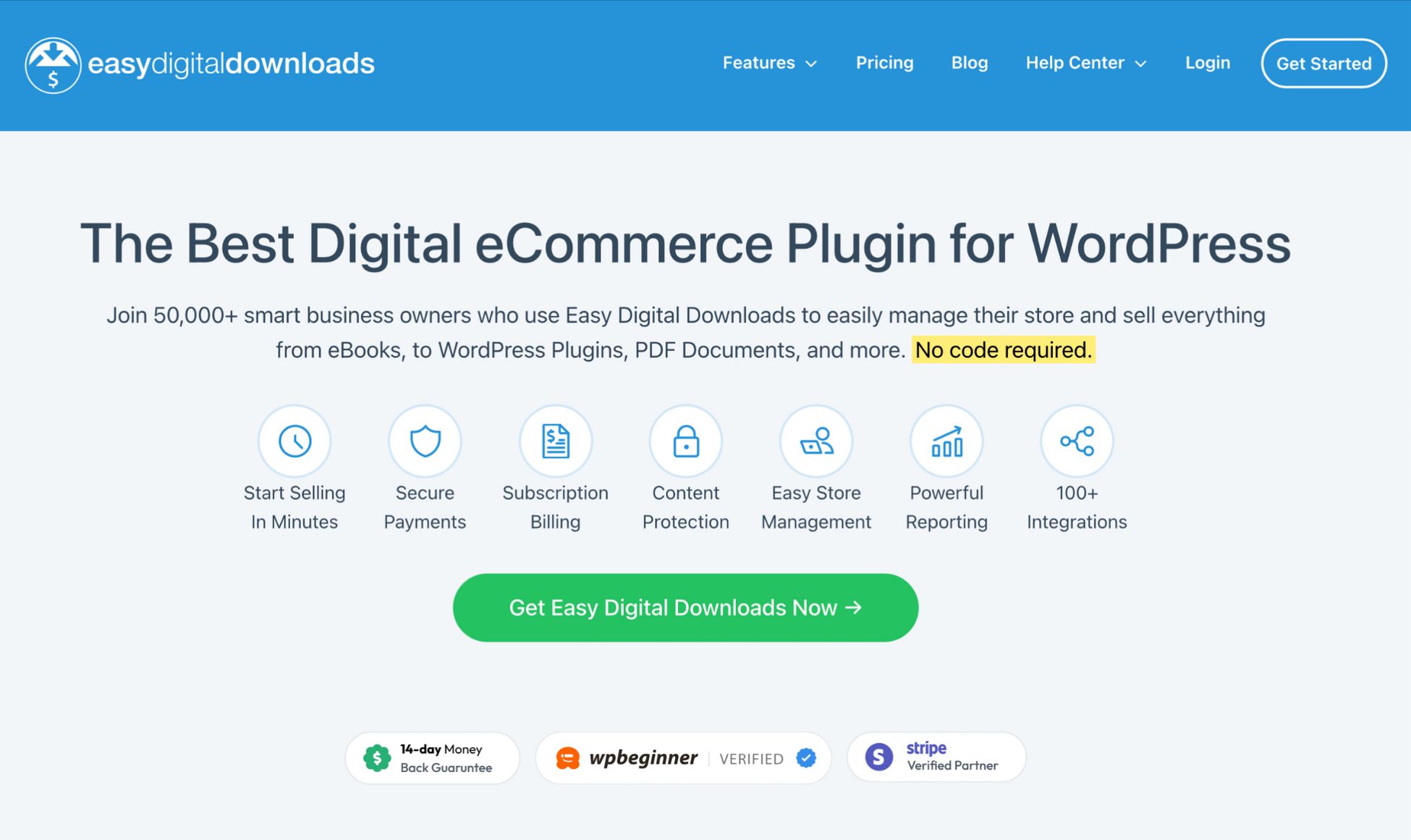 Easy Digital Downloads Vs WooCommerce: Which Is The Real Profit Maker? Easy digital downloads homepage