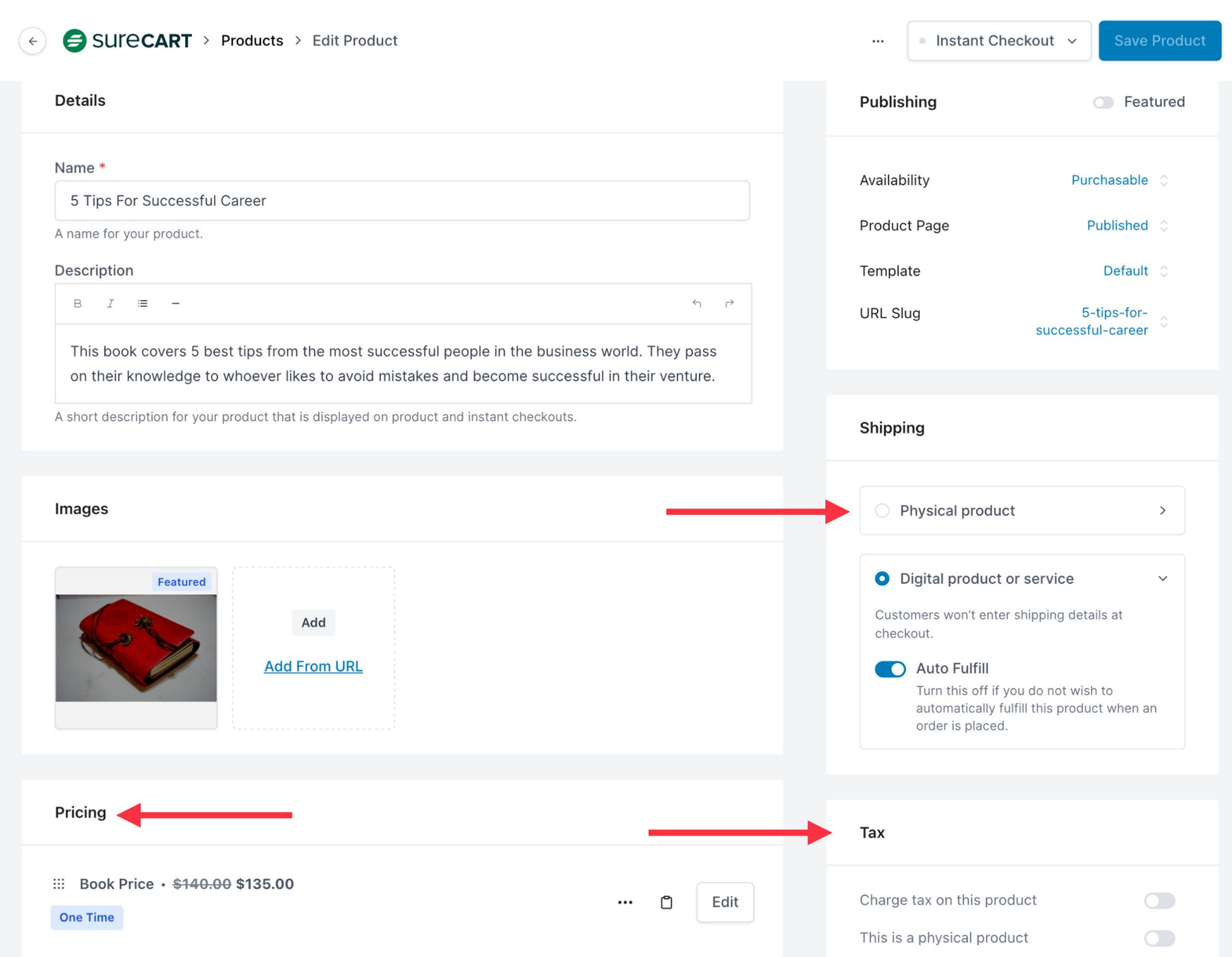 Easy Digital Downloads Vs WooCommerce: Which Is The Real Profit Maker? Surecart product form