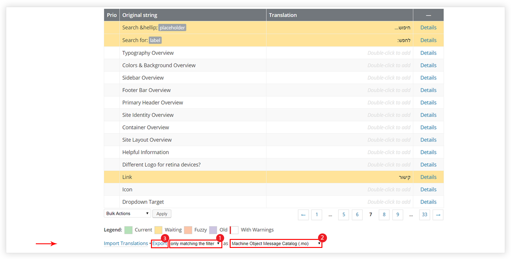 How Translations can be Manually Exported and Uploaded to the Site? Export Translation
