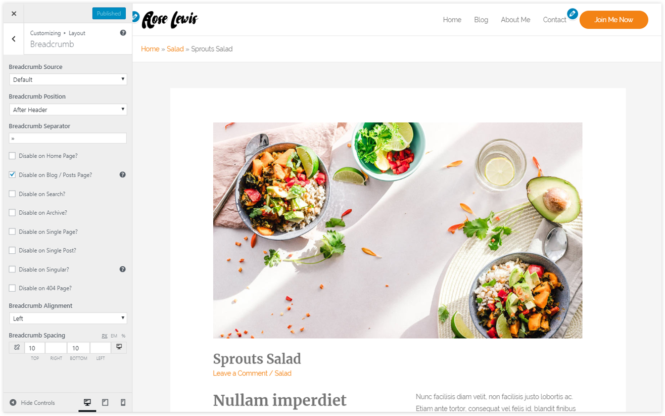 Add Breadcrumbs with Astra! Easy and Fast! Astra Breadcrumbs settings