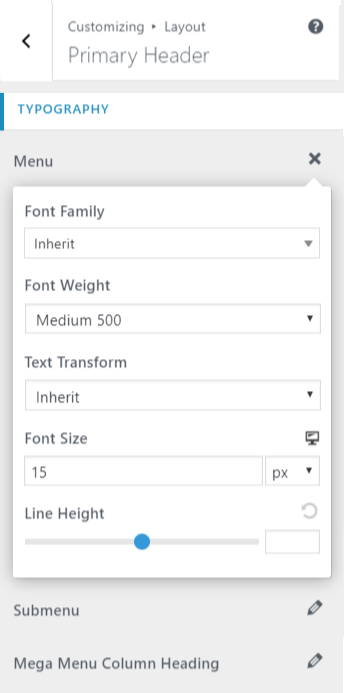 Introducing Astra 2.0 - Speedy Customizer with Enhanced User Experience Astra typography options