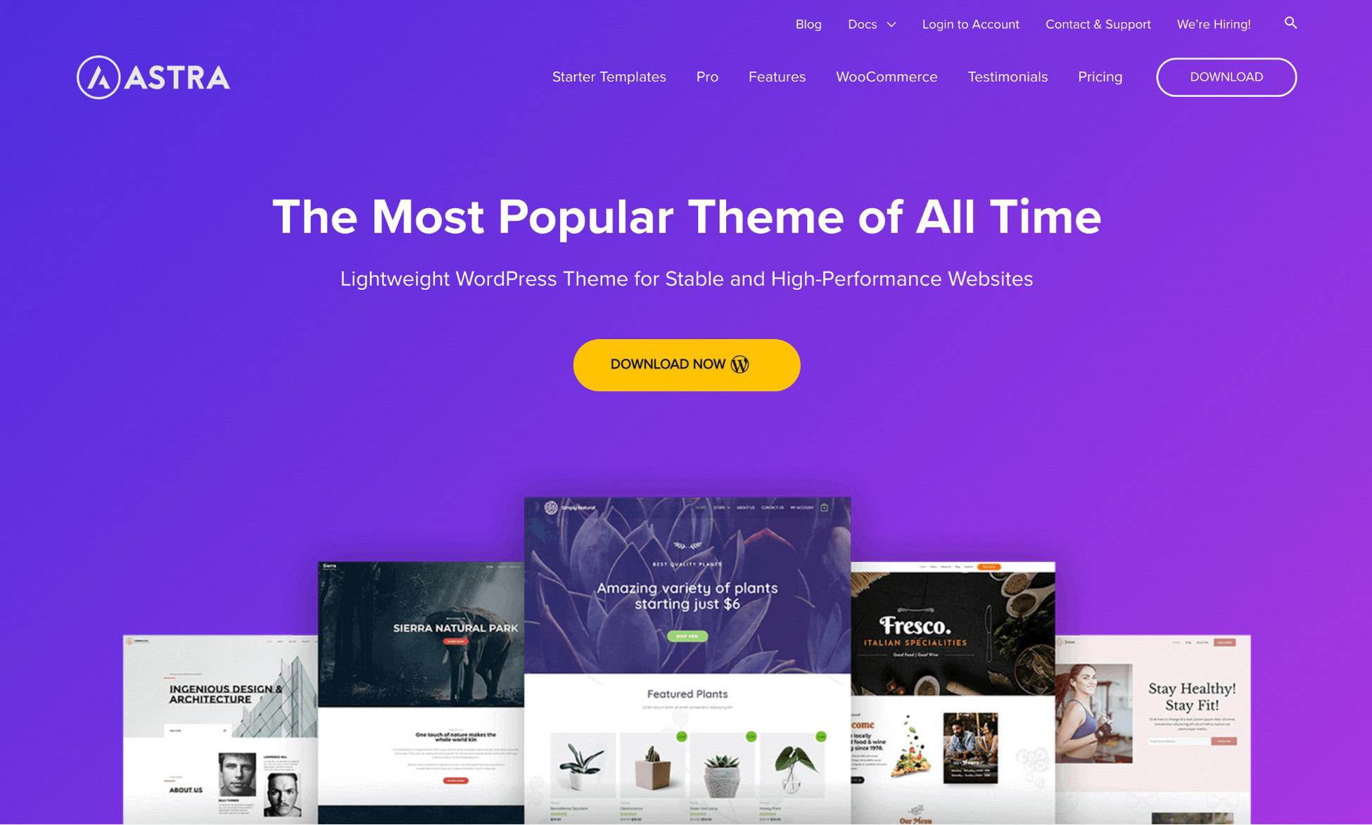 Astra vs Hello: Which One Powers Elementor Sites Better? astra theme homepage
