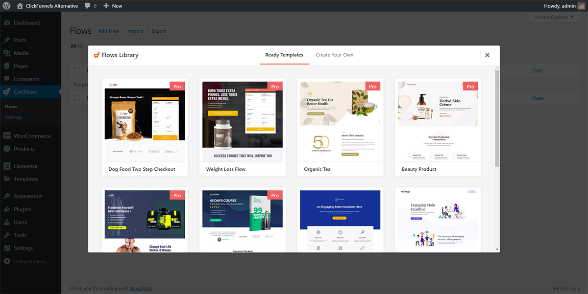 The Best ClickFunnels Alternative For WordPress CartFlows ready templates