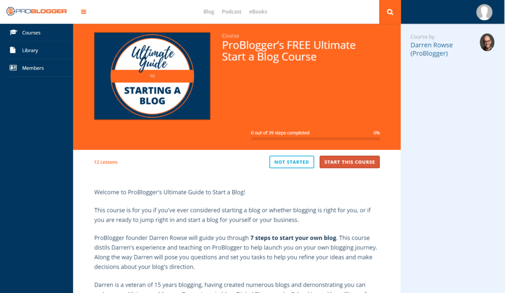 Top 10 LearnDash Examples - Real Websites to Inspire You ProBlogger Courses