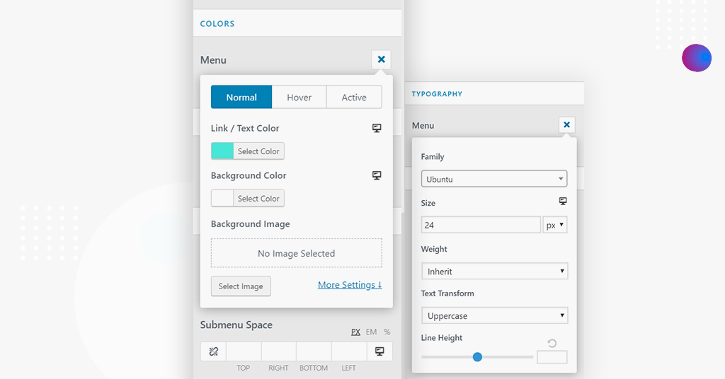 Astra 2.0 — Setting New Standards for WordPress Themes! Astra 2.0 menu ui