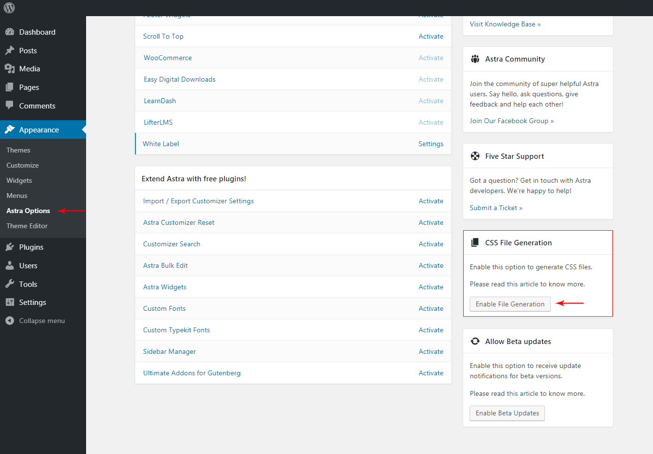 Astra 2.1 is Out with Cleaner HTML and Faster Load Time! Astra 2.1 CSS file generation