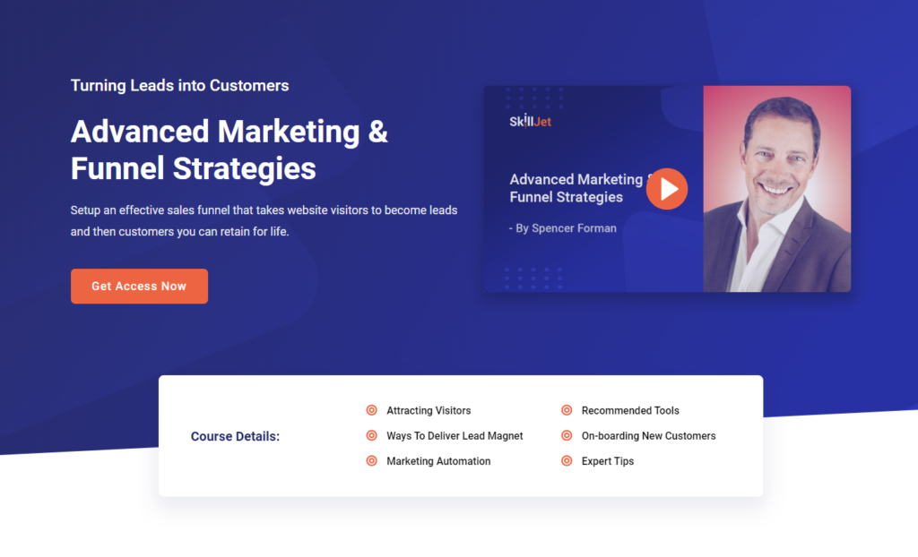 Introducing SkillJet - Turbocharge Your Business Starting Today! Advanced Marketing & Funnel Strategies by Spencer Forman in SkillJet