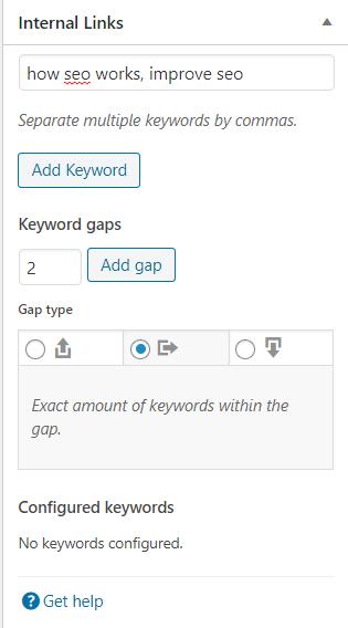 How To Add an Internal Link in WordPress - Beginner's Guide internal links interface
