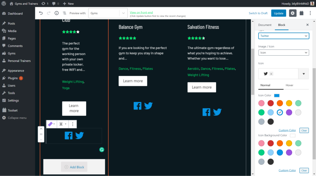 How To Create Dynamic Websites Using Toolset Blocks and Ultimate Addons adding social shares to dynamic content instructions