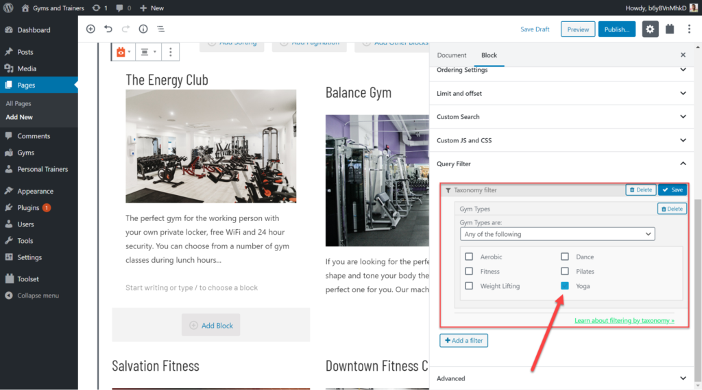 How To Create Dynamic Websites Using Toolset Blocks and Ultimate Addons adding taxonomies to toolset blocks