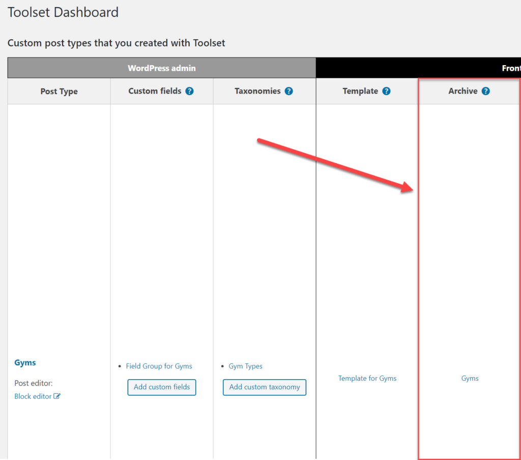 How To Create Dynamic Websites Using Toolset Blocks and Ultimate Addons create archive column
