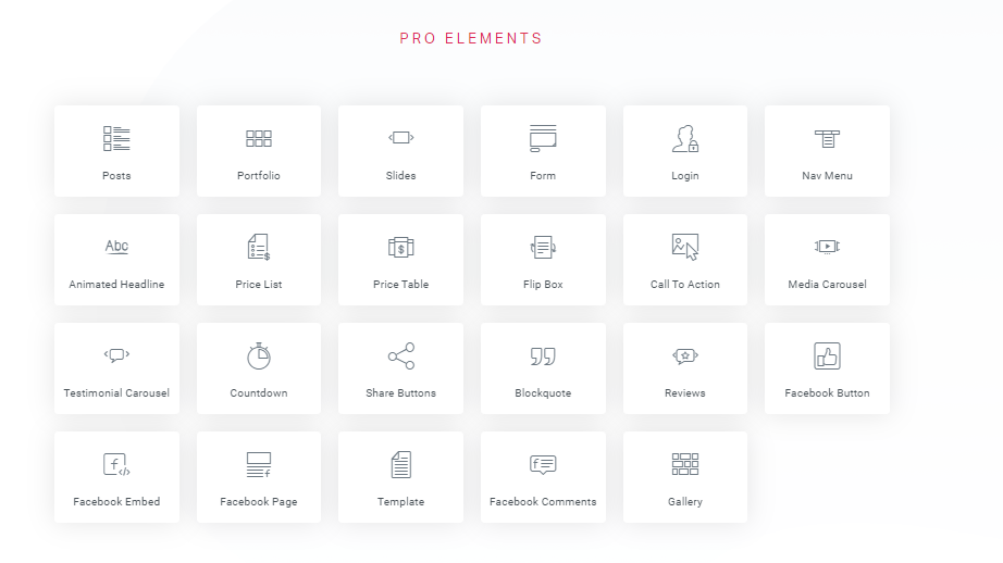 Elementor Pro Nulled – All the Risk for No Reward elementor pro elements list in grid