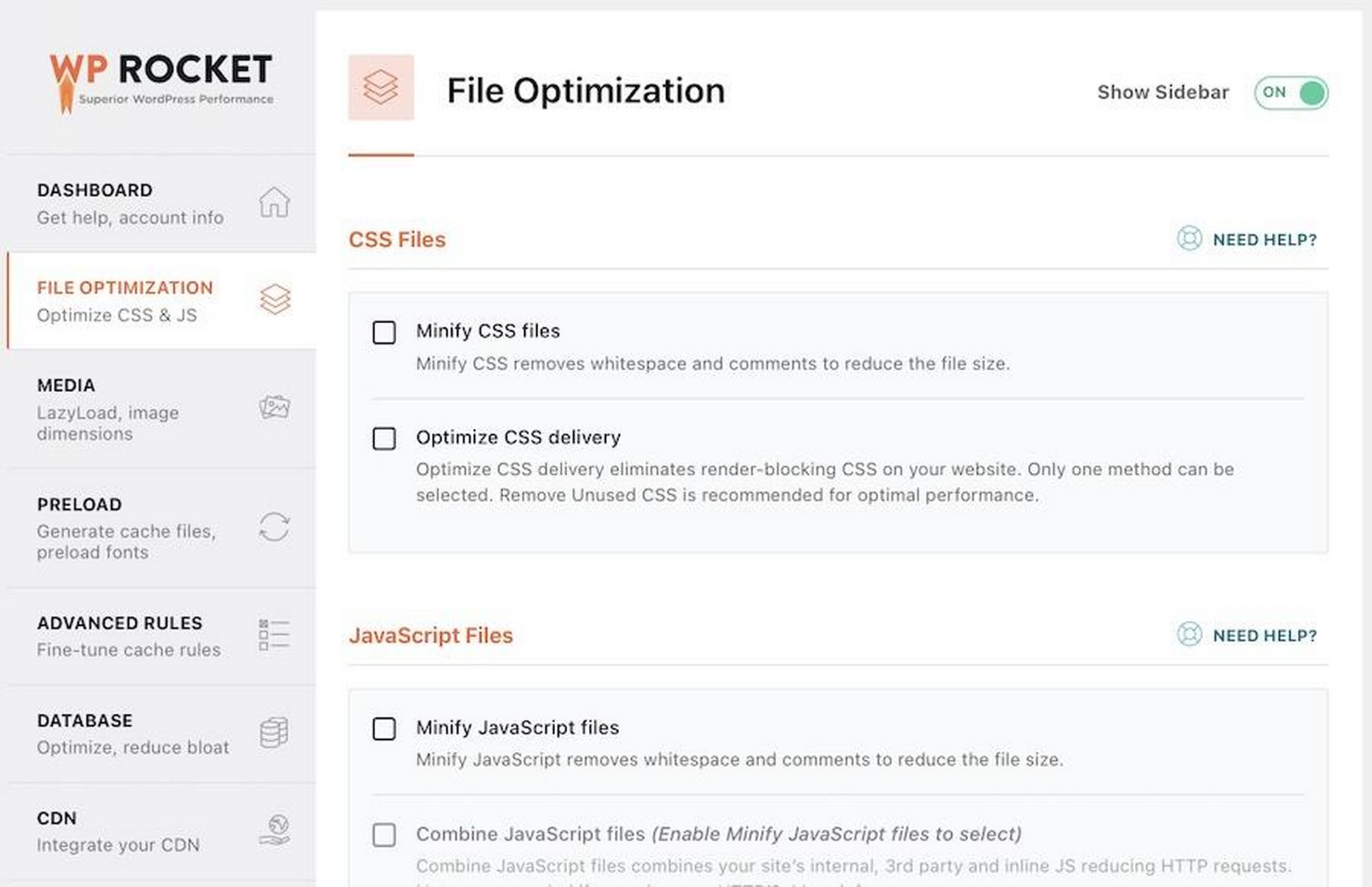 WP Rocket Review: Will It Really Skyrocket Website Performance? file optimization