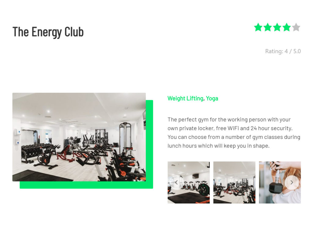 How To Create Dynamic Websites Using Toolset Blocks and Ultimate Addons The energy club dynamic content sample
