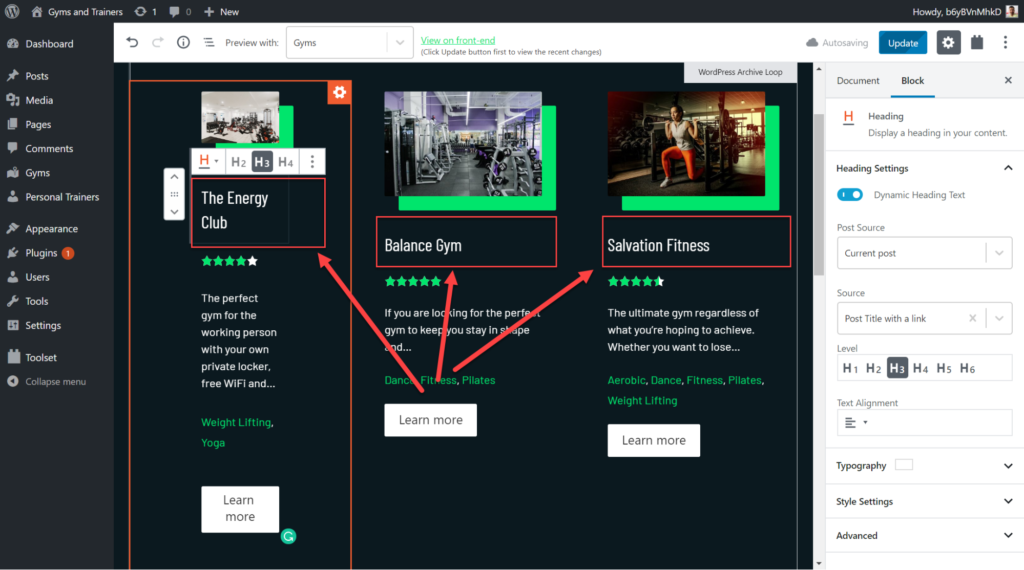 How To Create Dynamic Websites Using Toolset Blocks and Ultimate Addons toolset block dynamic content sample