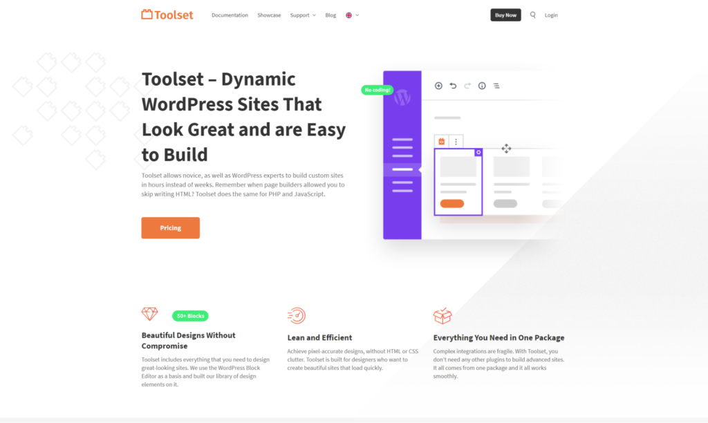 How To Create Dynamic Websites Using Toolset Blocks and Ultimate Addons toolset blocks homepage screenshot