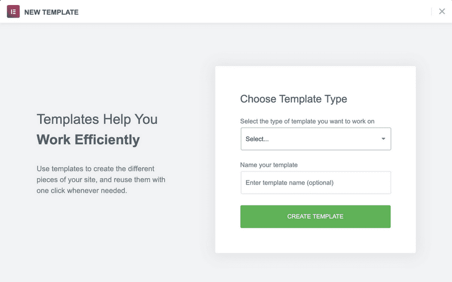 How To Create Headers in Elementor (Includes Free Method) Create new Elementor template