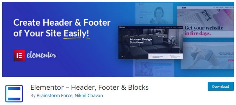 How To Create Headers in Elementor (Includes Free Method) Elementor Header and footer blocks WordPress plugin