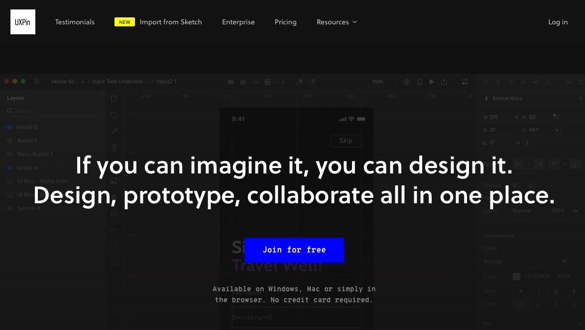 The 20 Best Web Design Software Products for Web Designers (Free and Paid) UXPin homepage