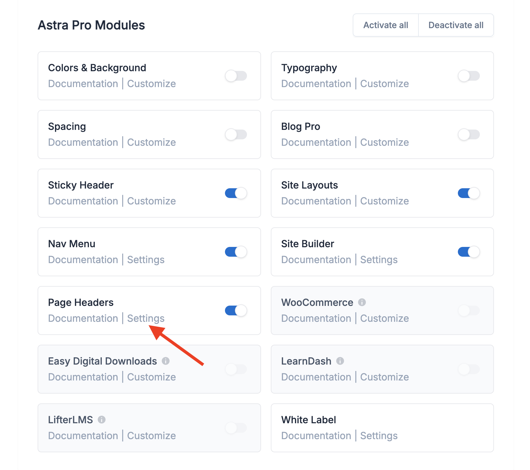 Parallax Perfection: A Tutorial for Elementor Free and Pro astra dashboard - page header module