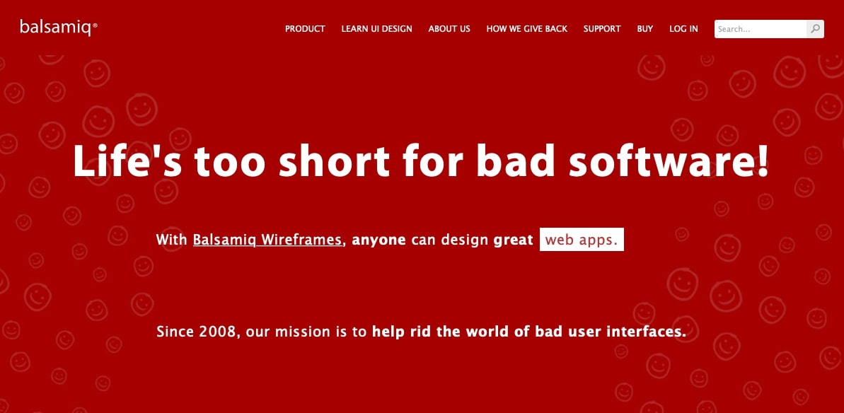 The 20 Best Web Design Software Products for Web Designers (Free and Paid) Balsamiq homepage