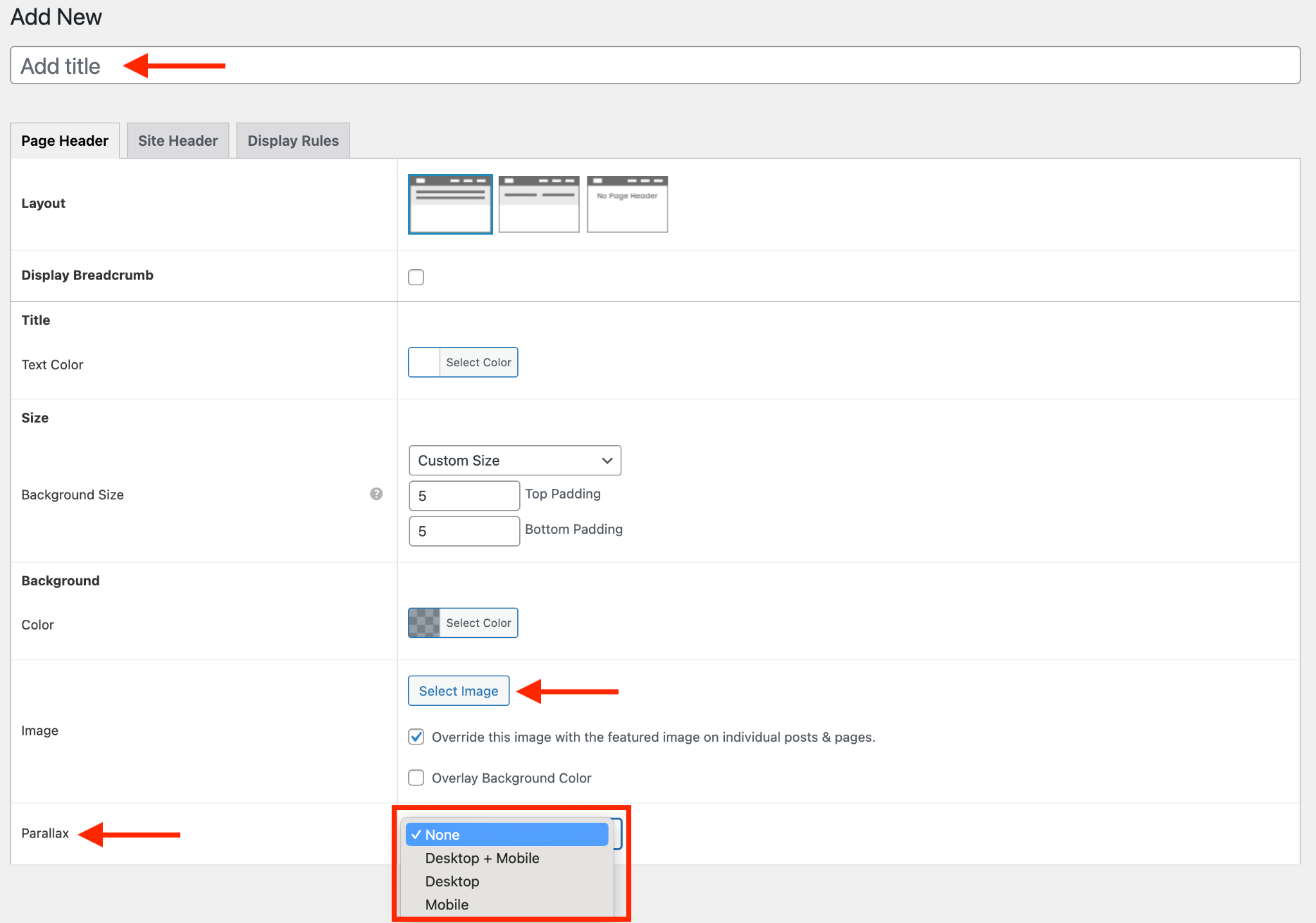 Parallax Perfection: A Tutorial for Elementor Free and Pro create page header