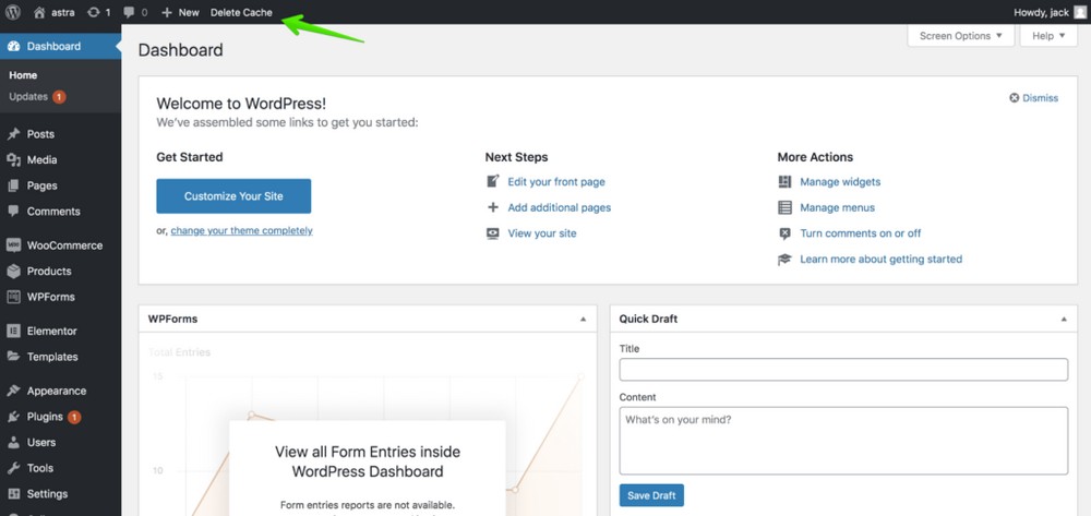 How To Clear the WordPress Cache: 5 Ways To Clear All Your Caches delete cache for WP super cache