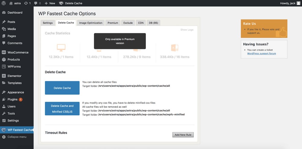 How To Clear the WordPress Cache: 5 Ways To Clear All Your Caches delete cache WP fastest cache