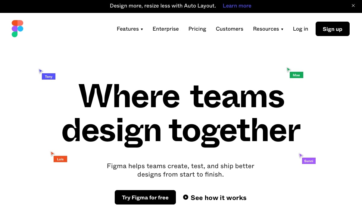 The 20 Best Web Design Software Products for Web Designers (Free and Paid) Figma homepage