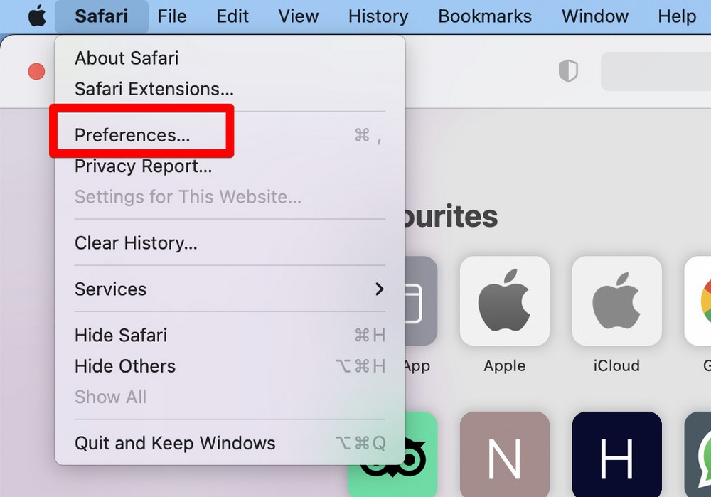 How To Clear the WordPress Cache: 5 Ways To Clear All Your Caches safari menu click preferences
