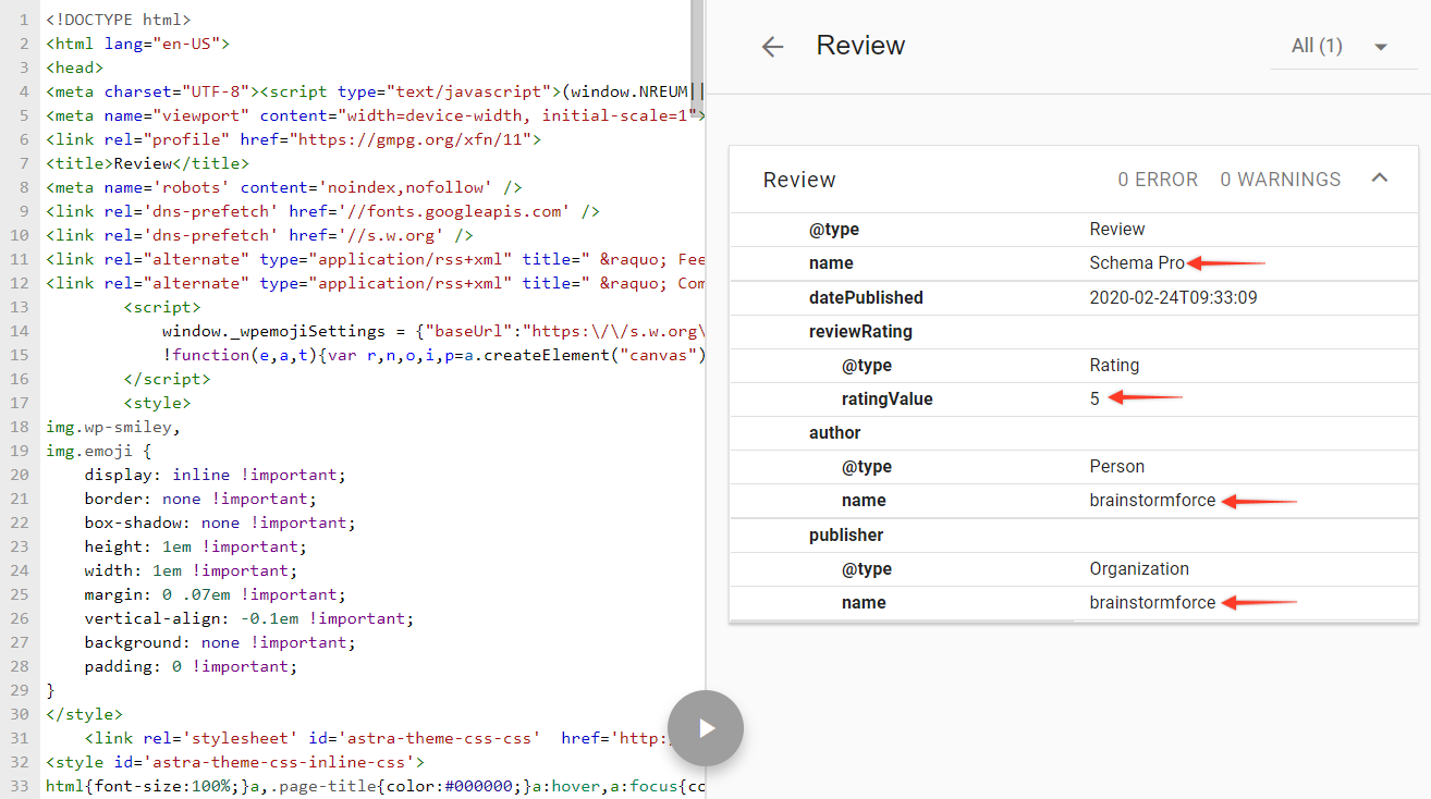 How To Add Rich Snippets to WordPress – A Beginner’s Guide Validating added schema