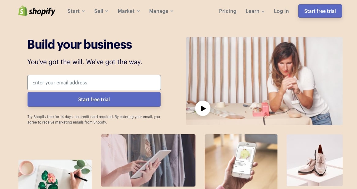 The 20 Best Web Design Software Products for Web Designers (Free and Paid) Shopify homepage