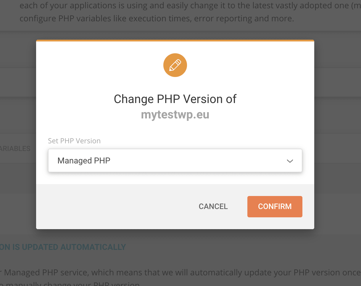 WordPress PHP Version: Recommended PHP Versions and Upgrade Guide change php version menu on siteground