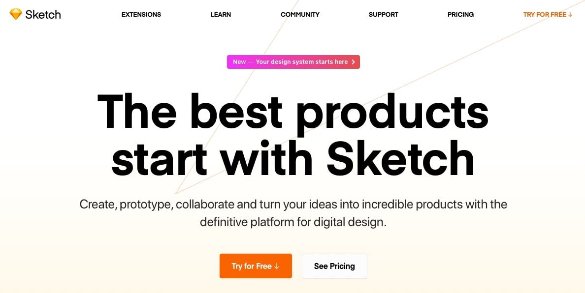 The 20 Best Web Design Software Products for Web Designers (Free and Paid) Sketch homepage