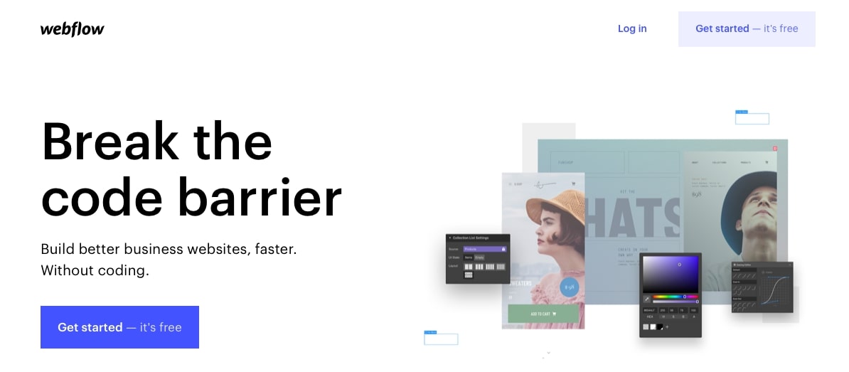 The 20 Best Web Design Software Products for Web Designers (Free and Paid) Webflow homepage