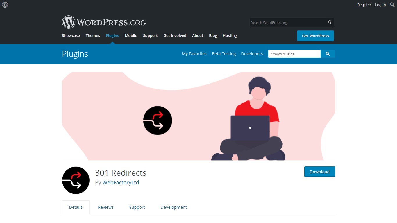 WordPress 301 Redirect: How To Create, Remove and Manage Redirects in WordPress 301 Redirects plugin download page