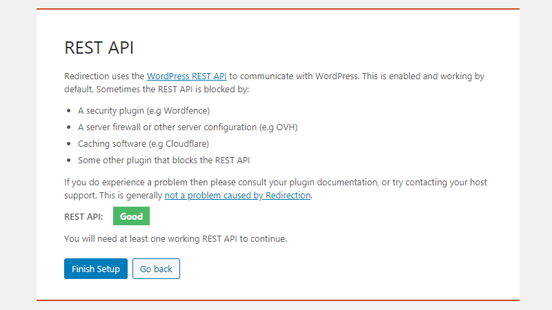 WordPress 301 Redirect: How To Create, Remove and Manage Redirects in WordPress Redirection plugin REST API status