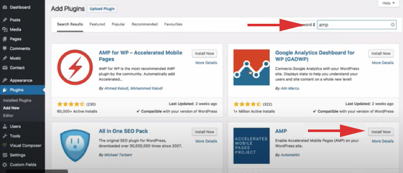WordPress AMP: How To Set Up Google AMP + 4 Best Plugins Install AMP plugin