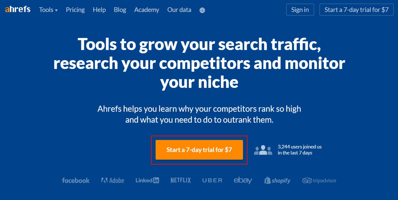 Tripwire Funnels: Complete Guide With 9 Powerful Examples ahref 7 days trial
